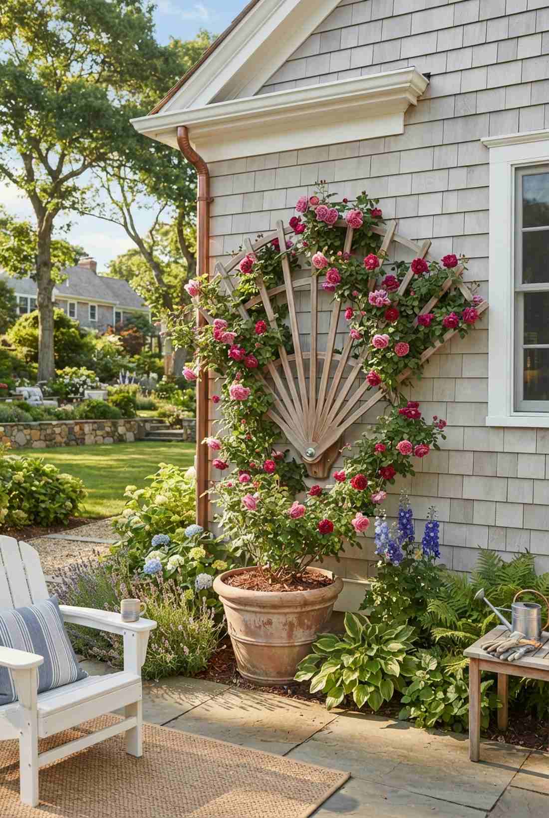 fan shaped trellises