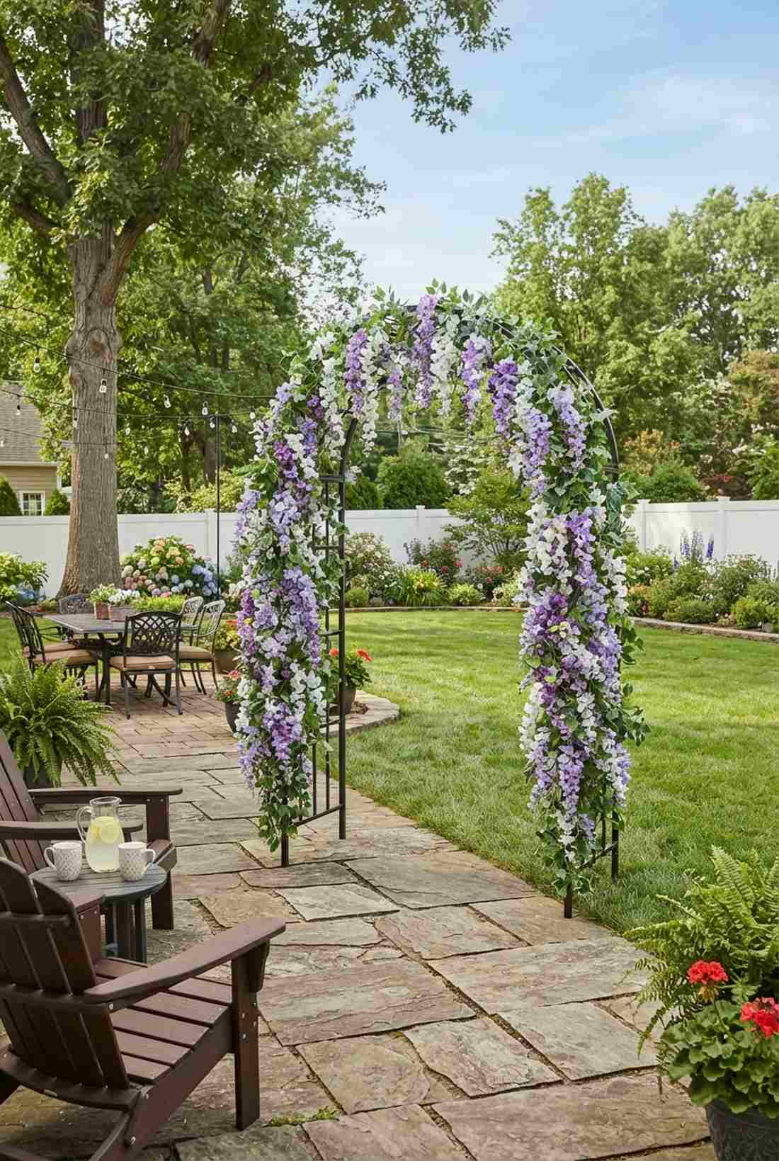 floral arch focal points