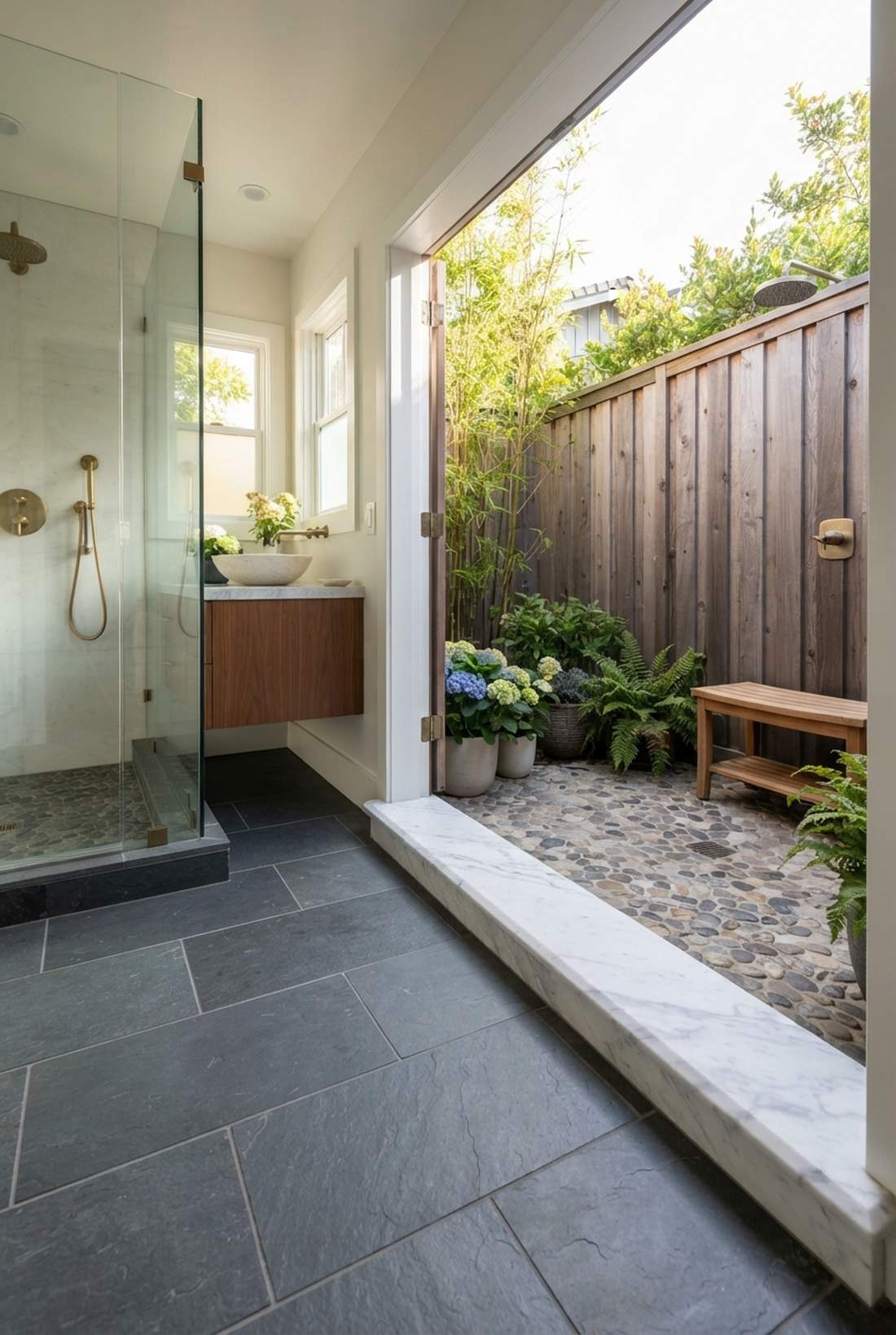 granite or marble thresholds