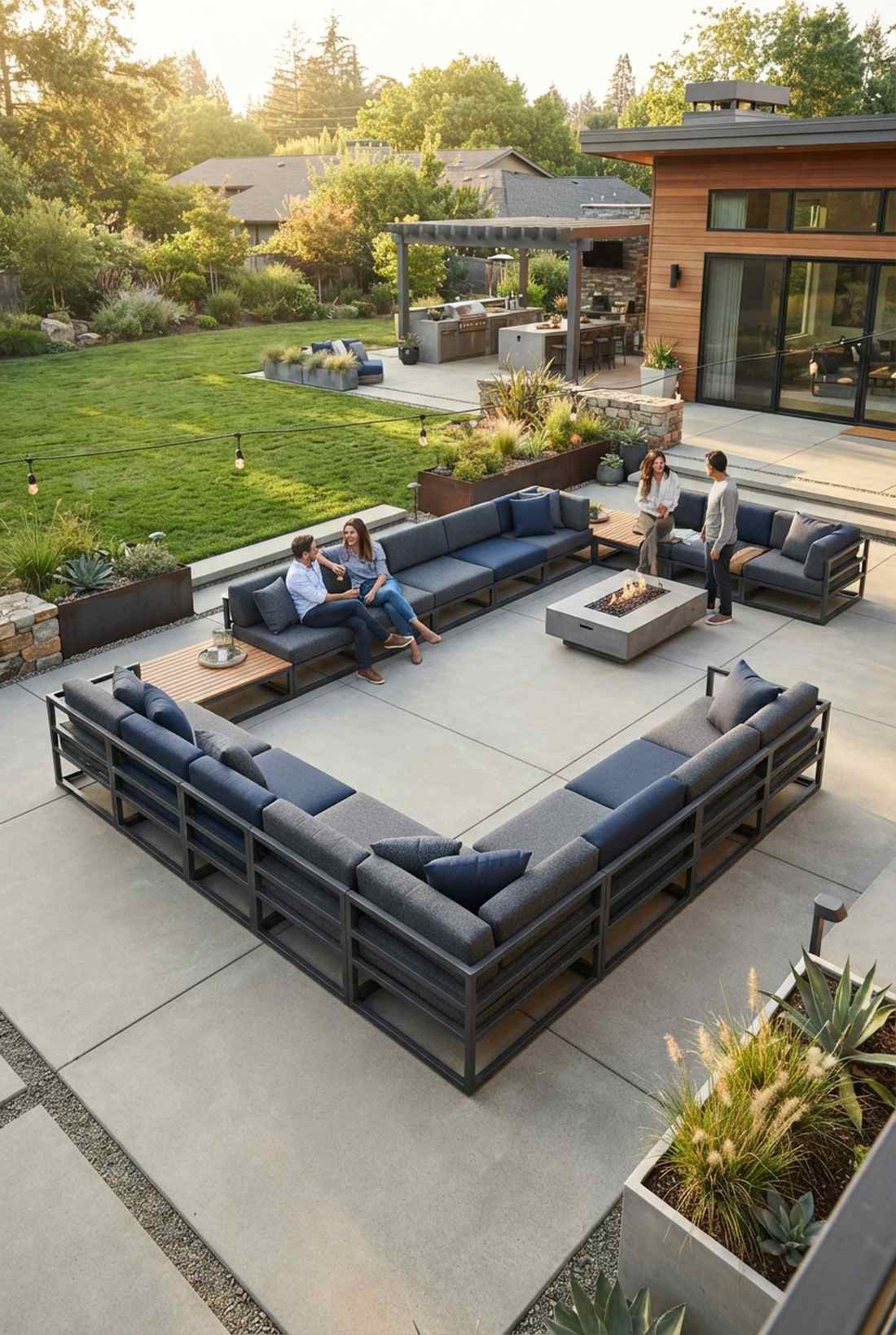 grid based seating modules