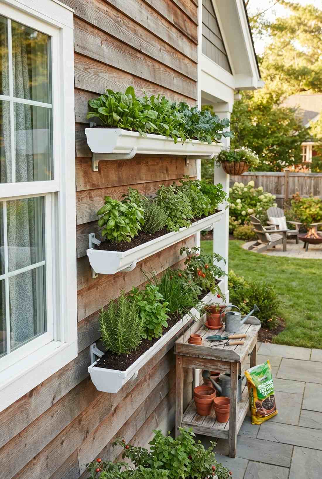 gutter garden arrays