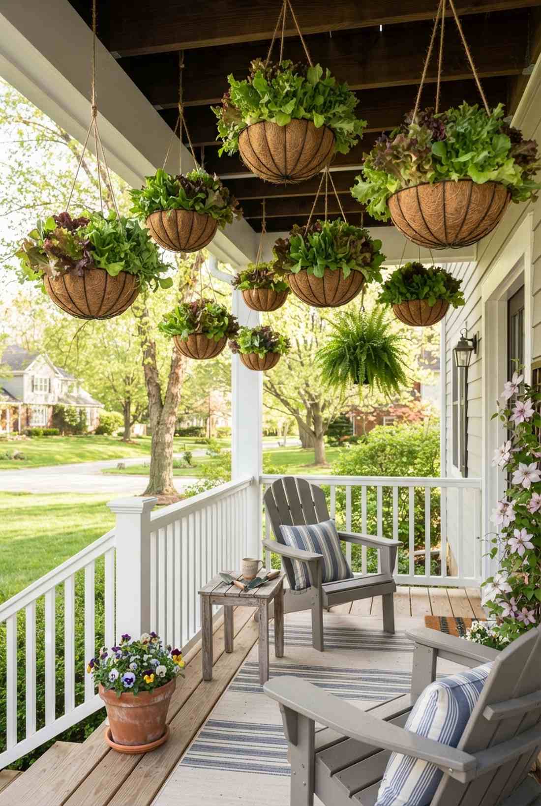 hanging lettuce gardens
