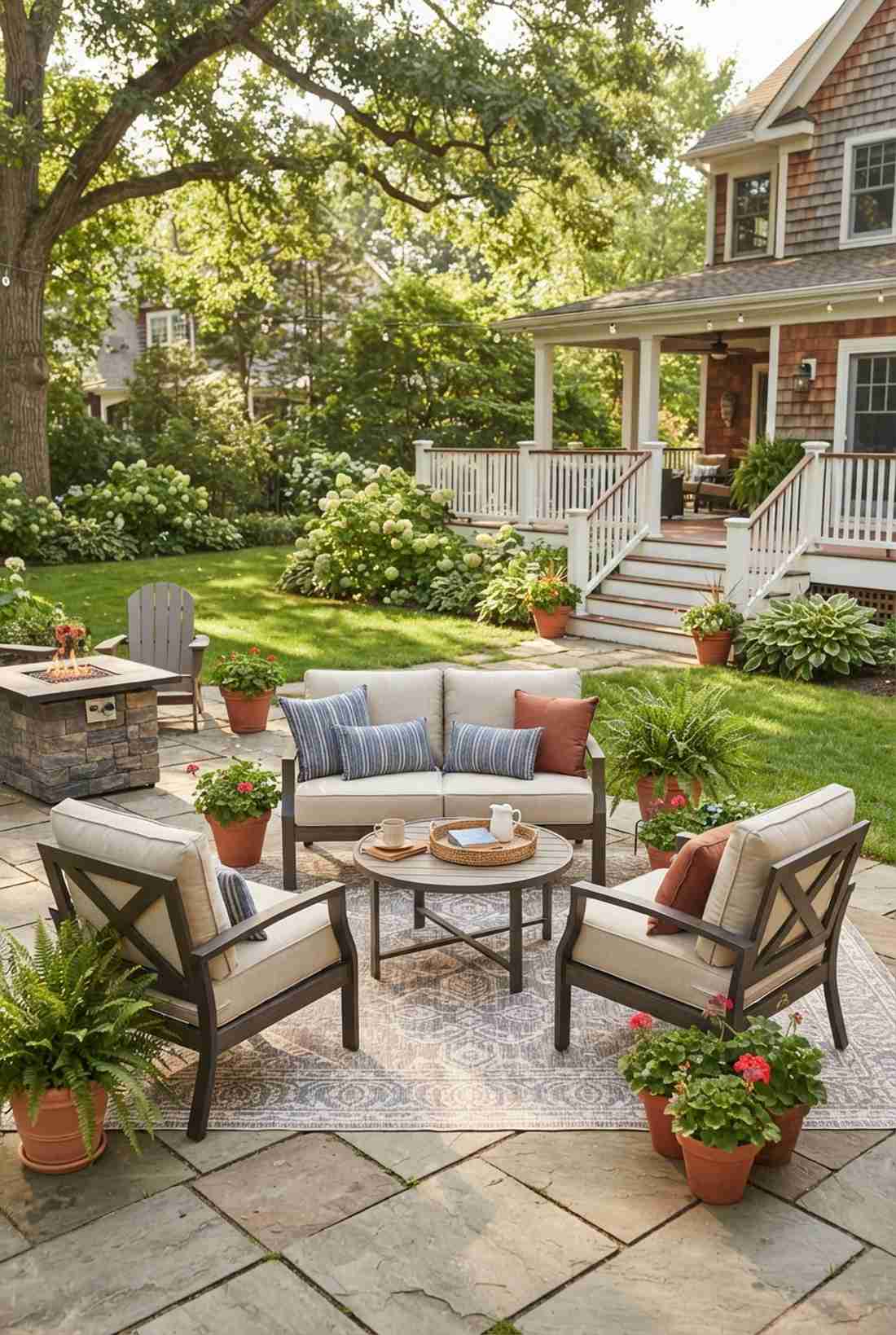 loveseat and chairs lounge set