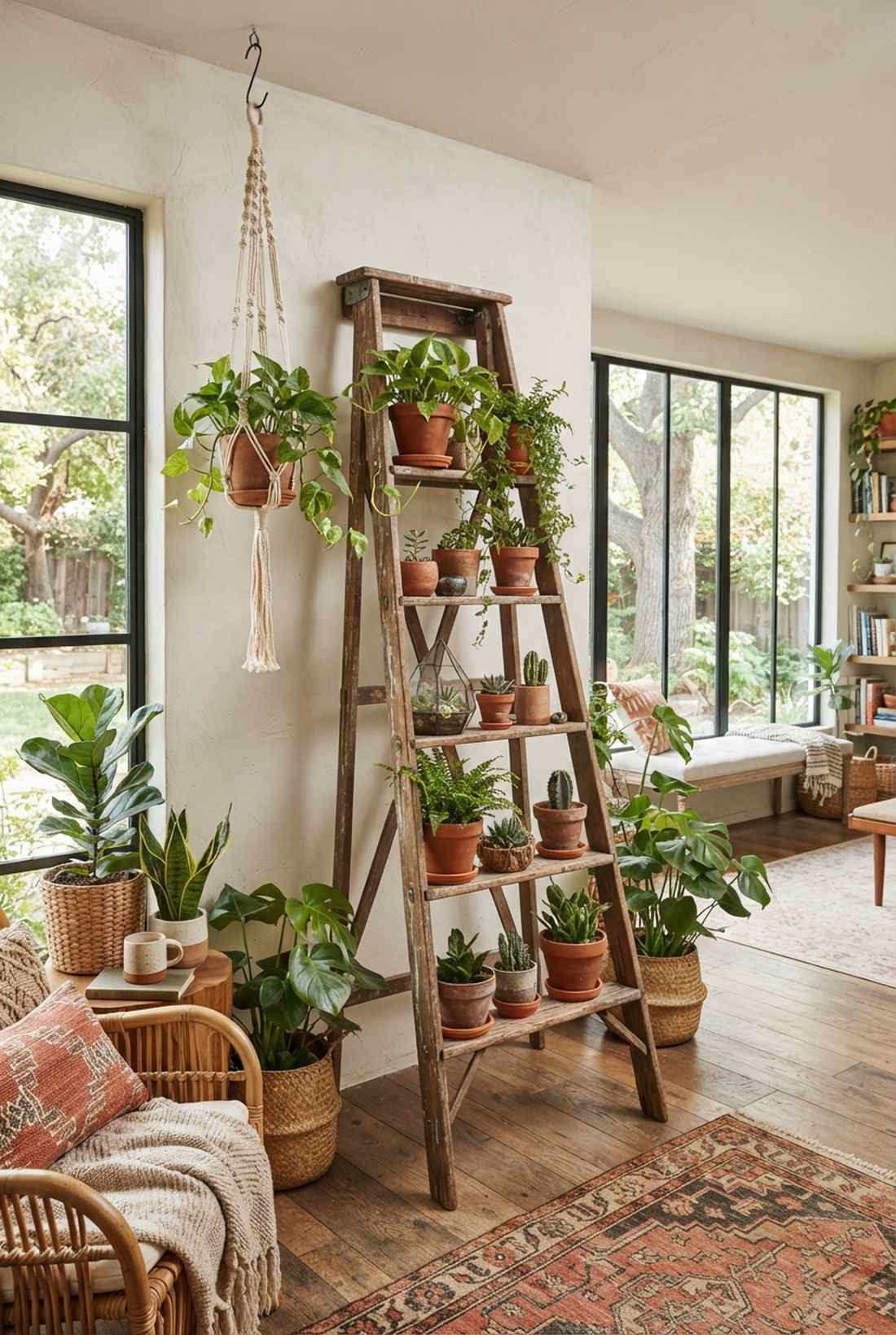 metal tiered plant stand