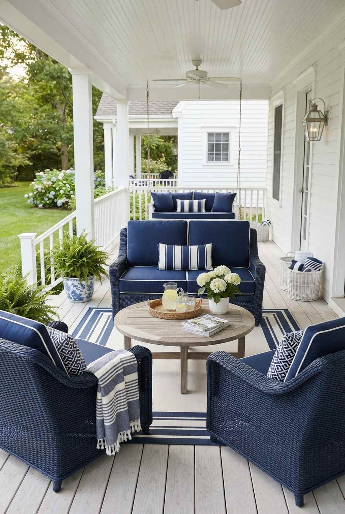 navy and white coastal palette