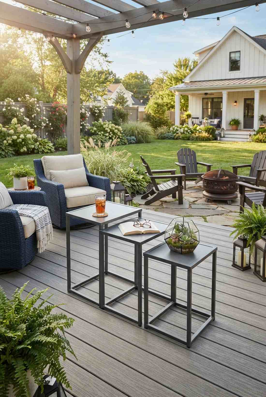 nesting side table trio