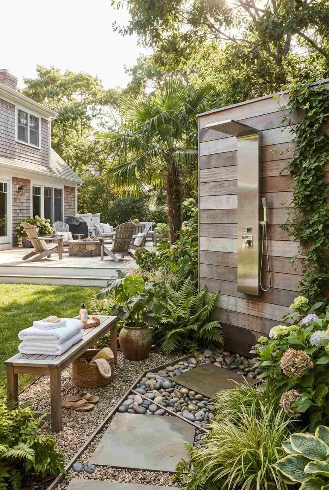 outdoor shower station