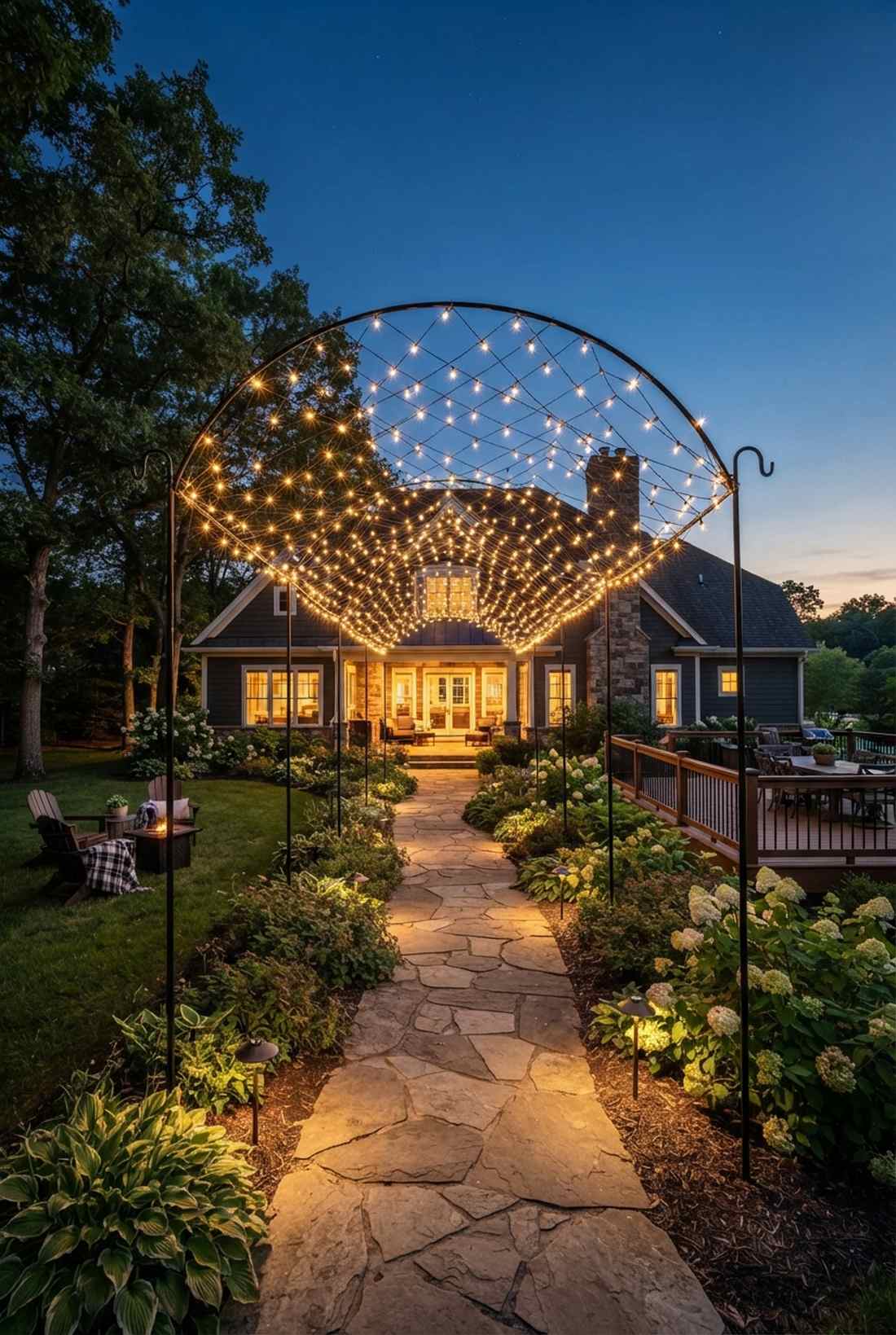 overhead pathway canopy