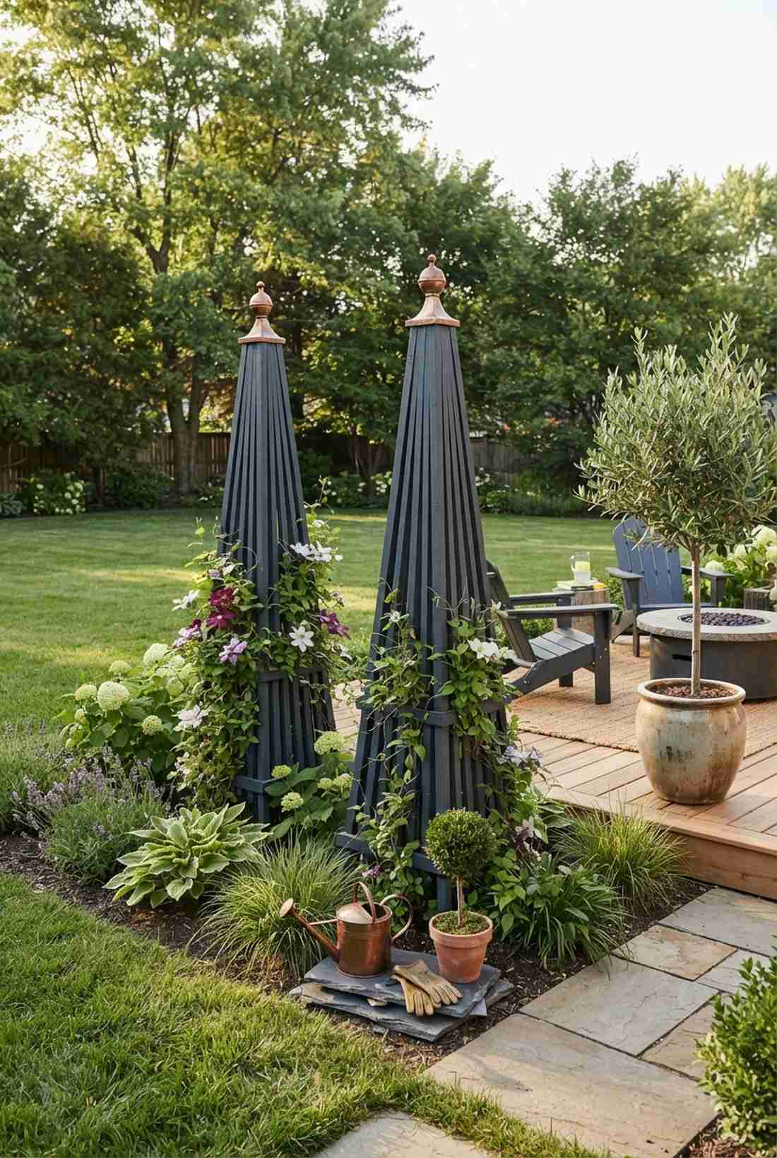 pergola with integrated planters