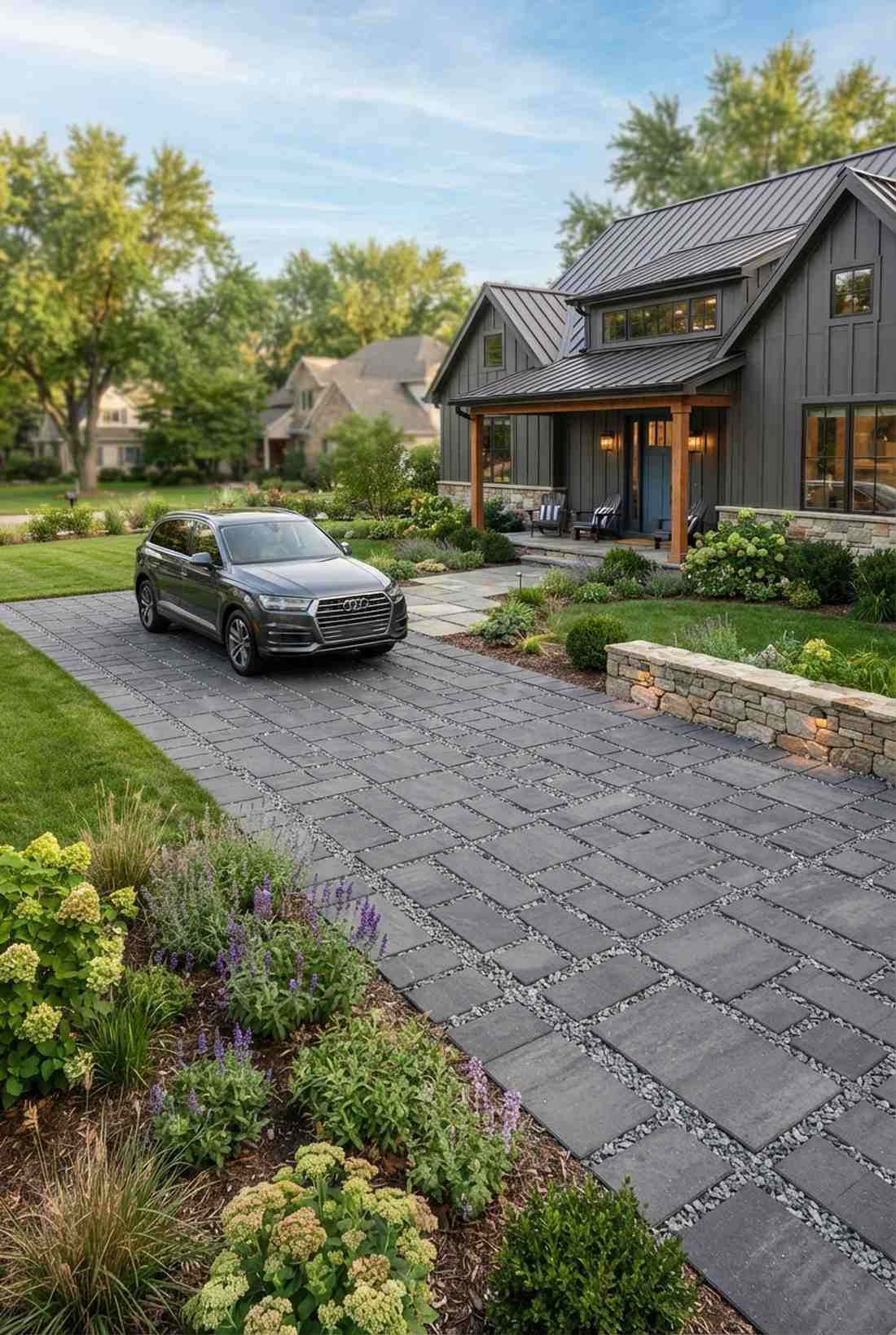 permeable paving matrices