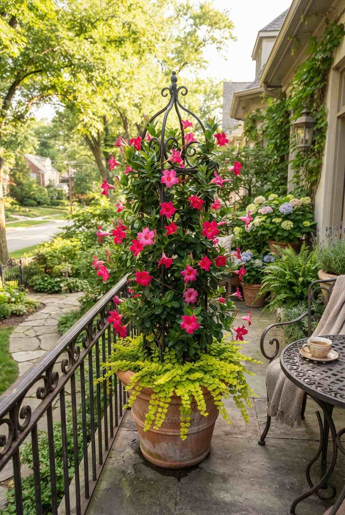 pink mandevilla
