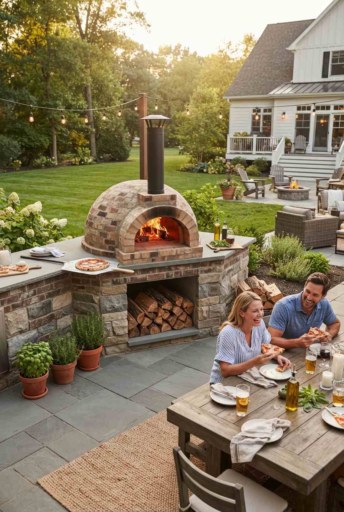 pizza oven focal point