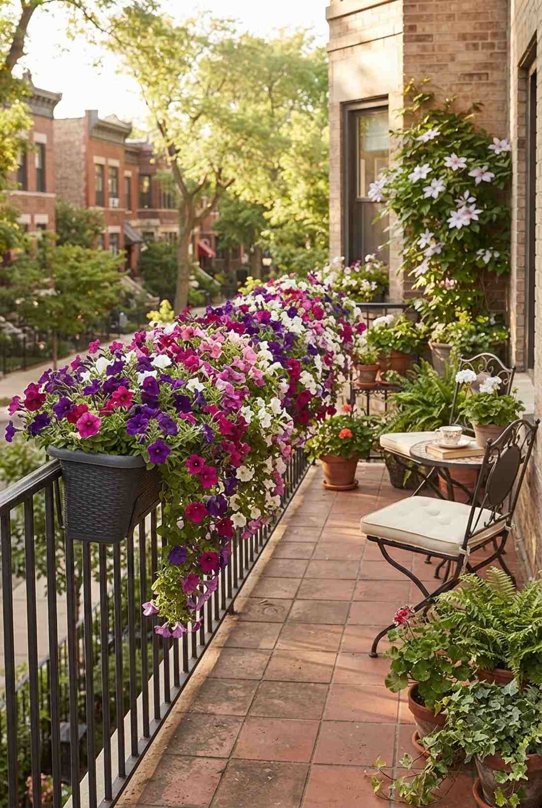 railing mounted planter boxes