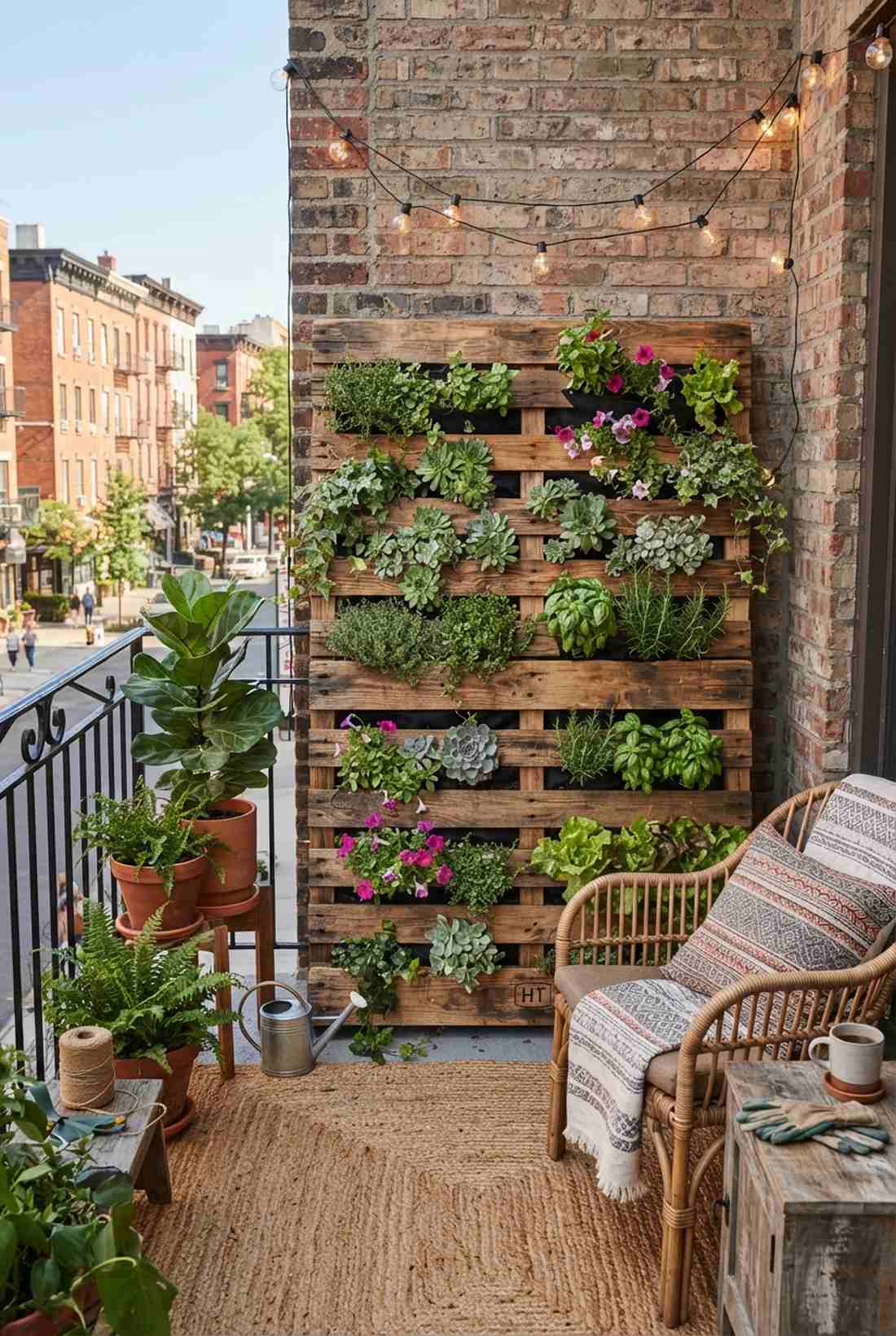 reclaimed pallet vertical garden