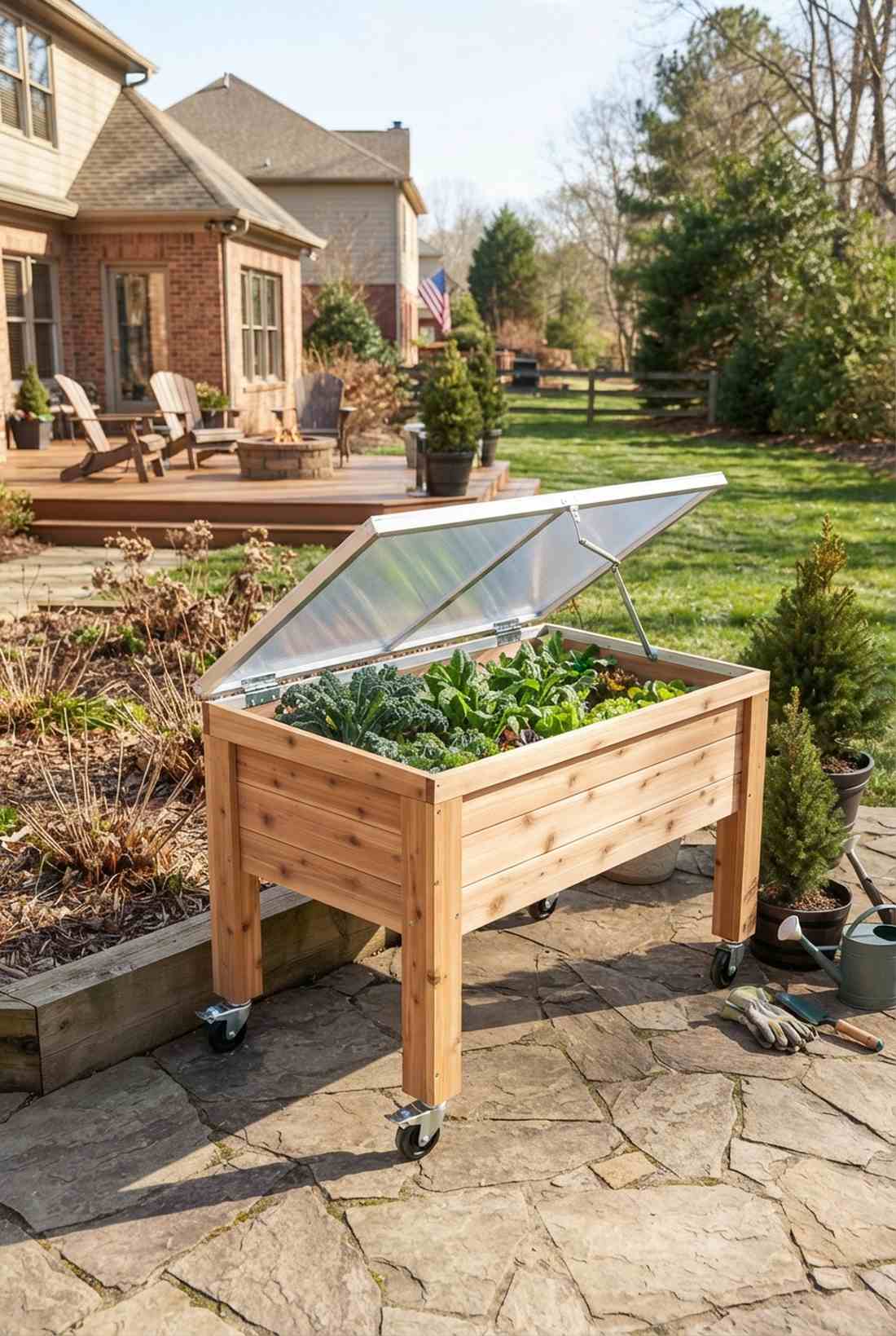 rolling cold frame bed