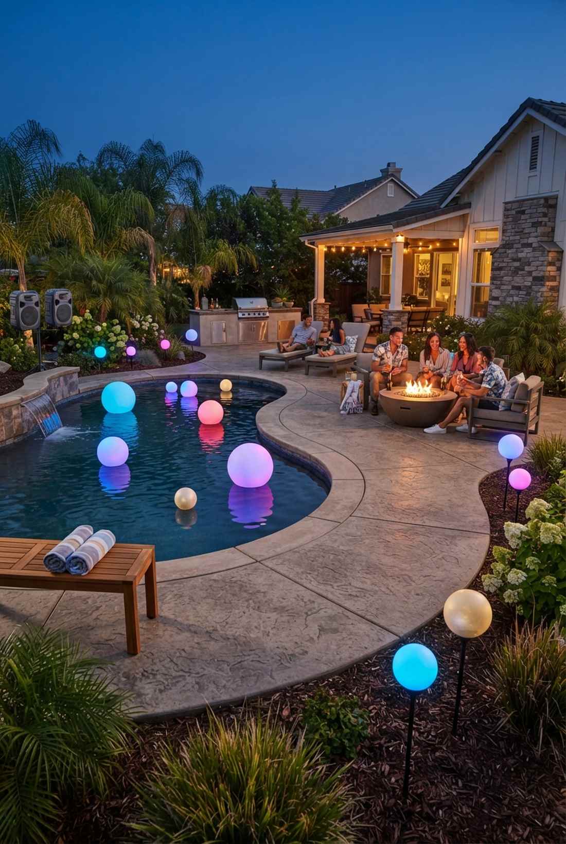 sound reactive color globes