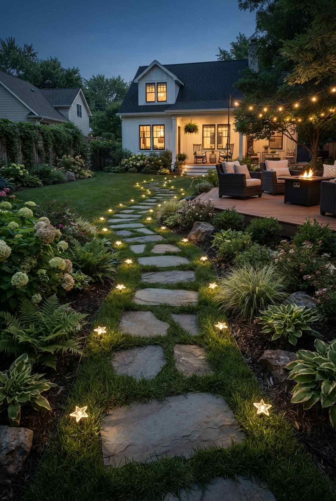 star trail ground lighting