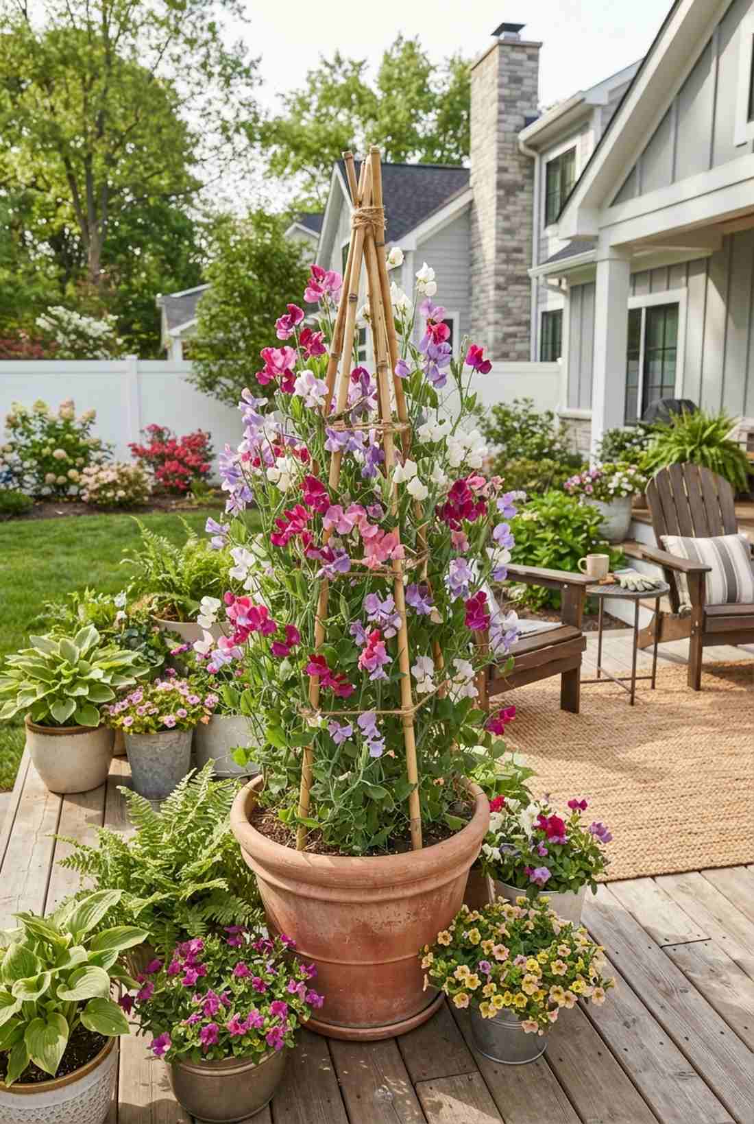 sweet pea annual height