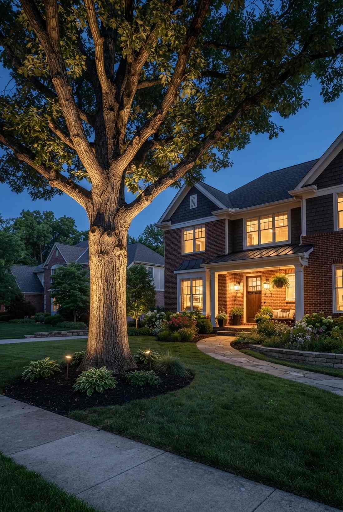 uplighting specimen trees