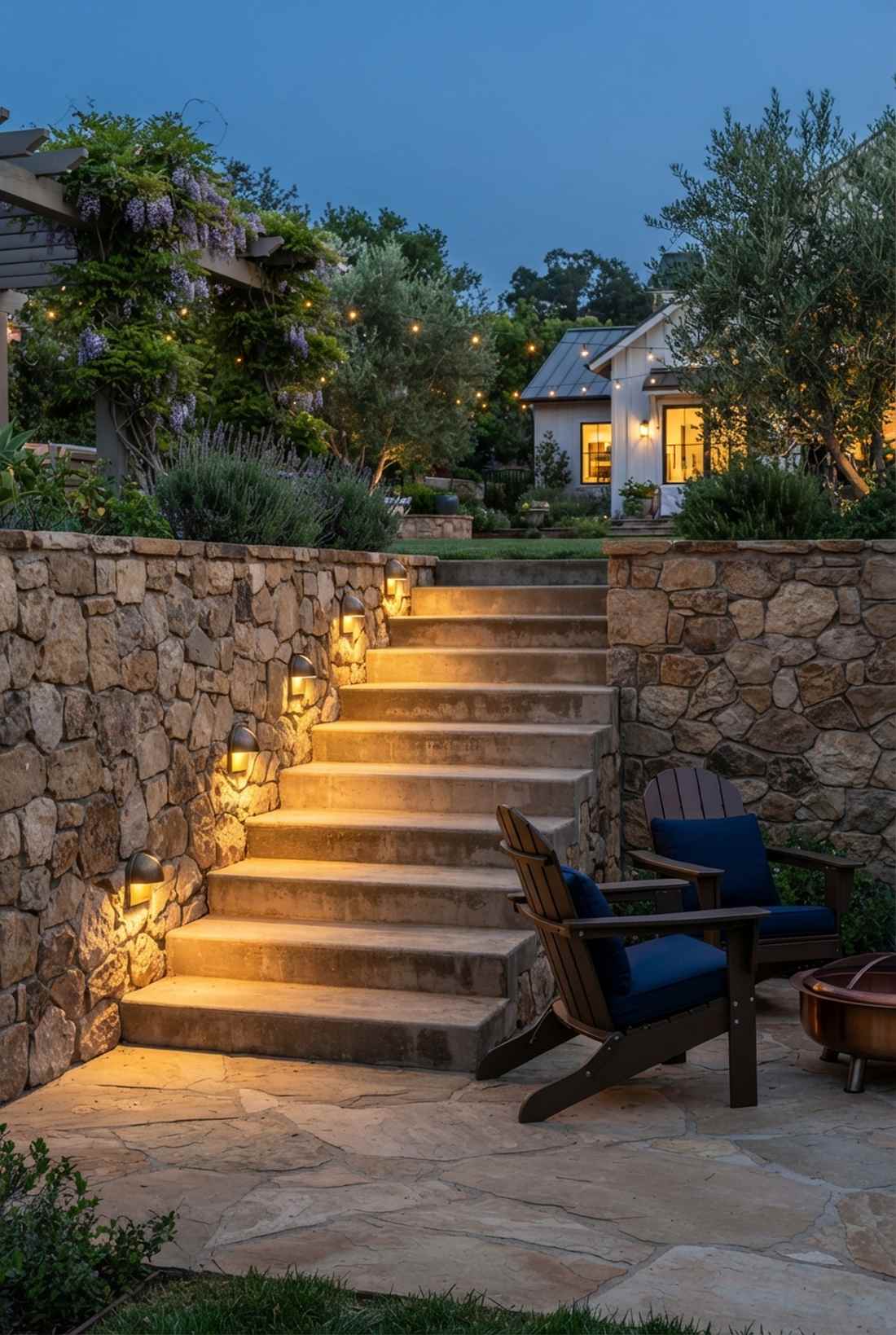 wall mounted step lights