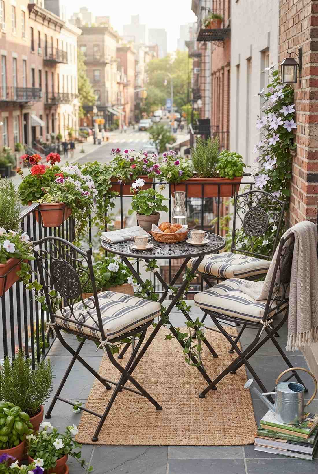 bistro set with fold flat chairs