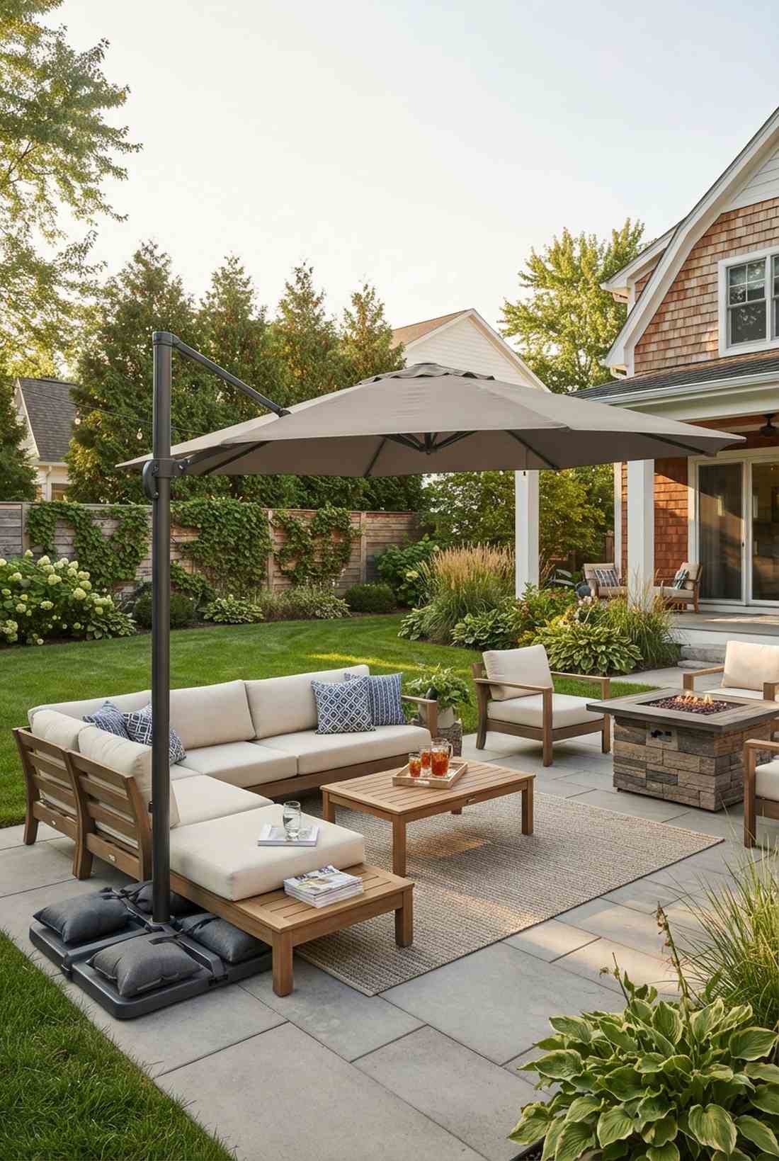 cantilever offset umbrellas