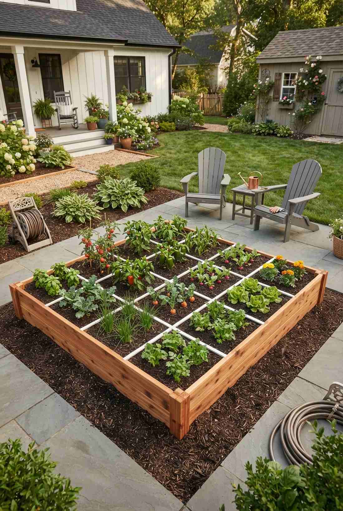 classic 4x4 square foot grid