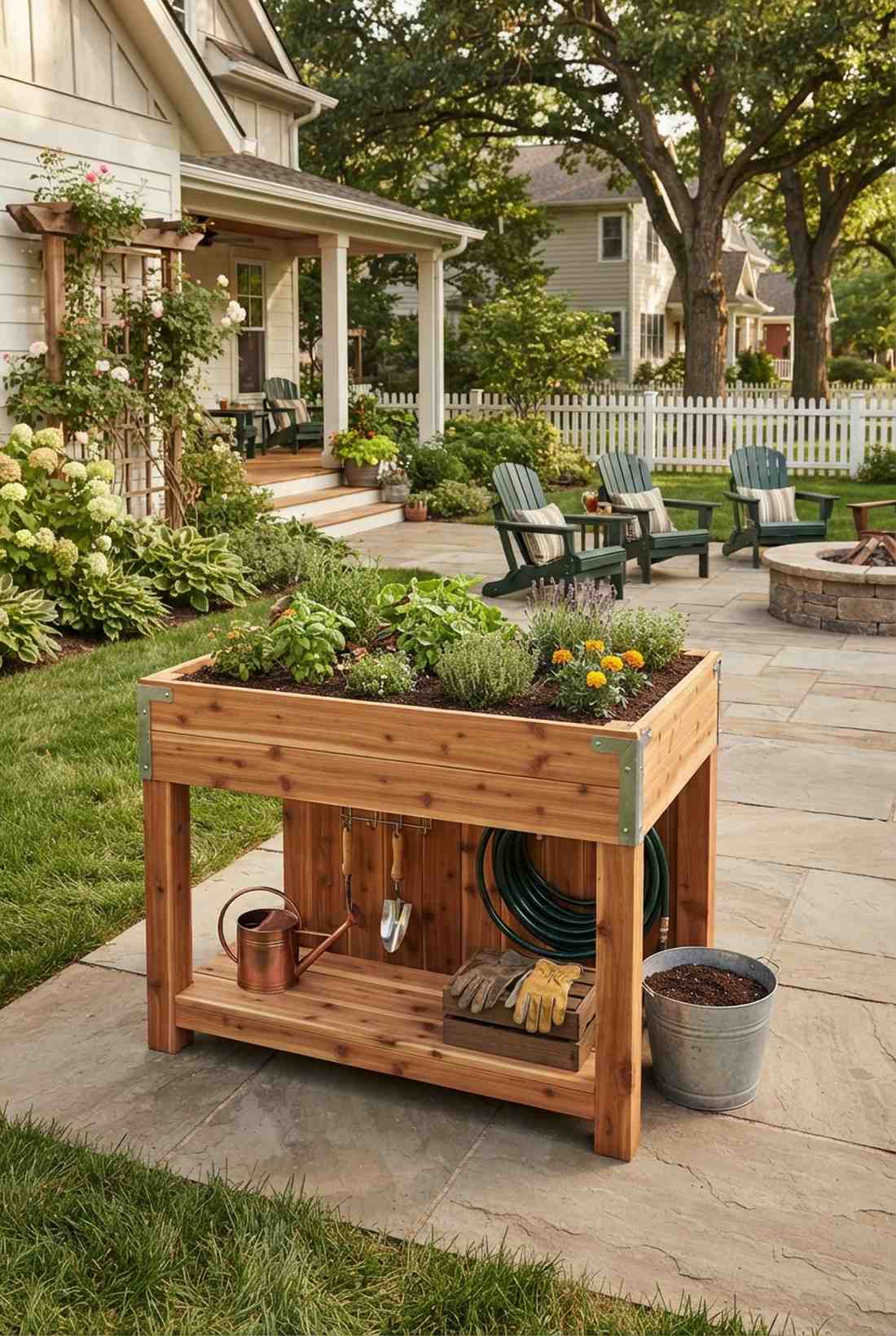 classic cedar table bed