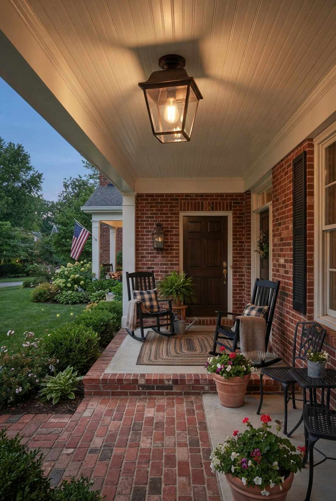 classic lantern flush mount