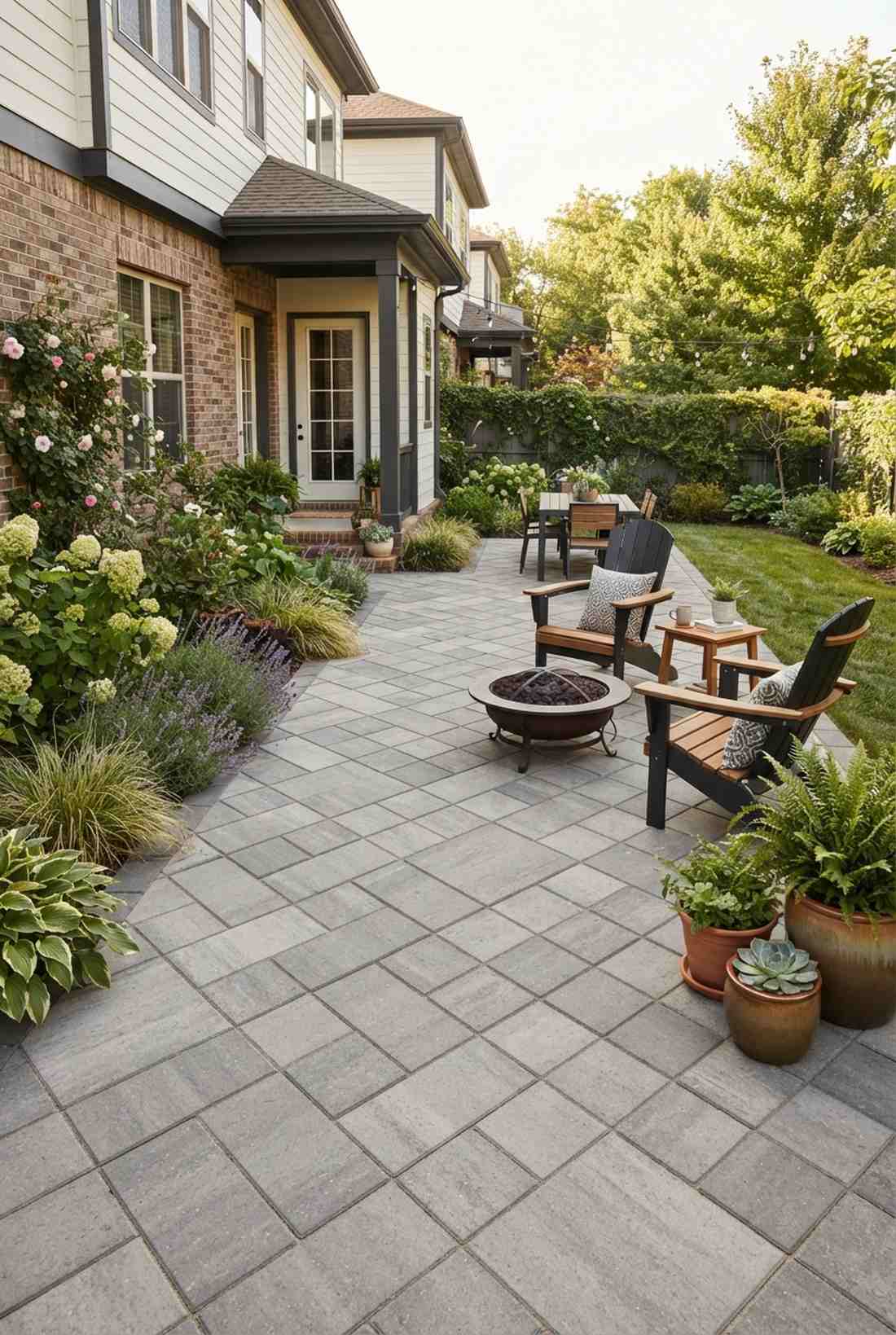 diagonal paving patterns