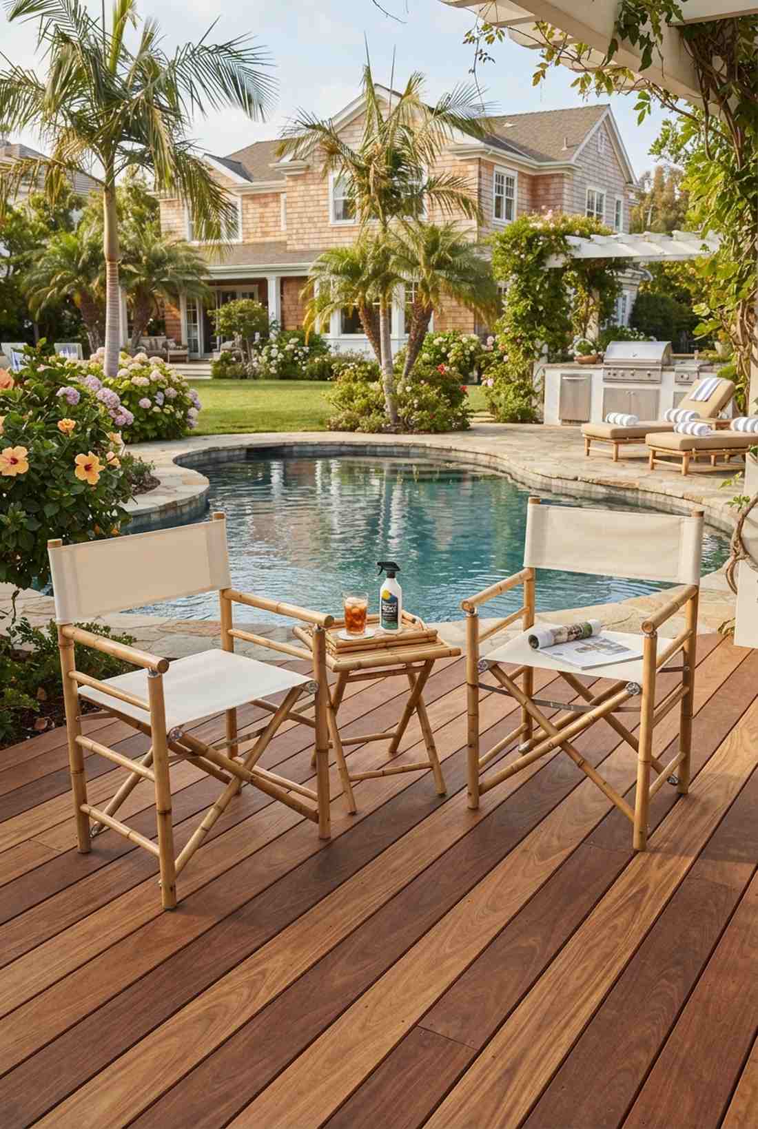 folding bamboo directors chairs