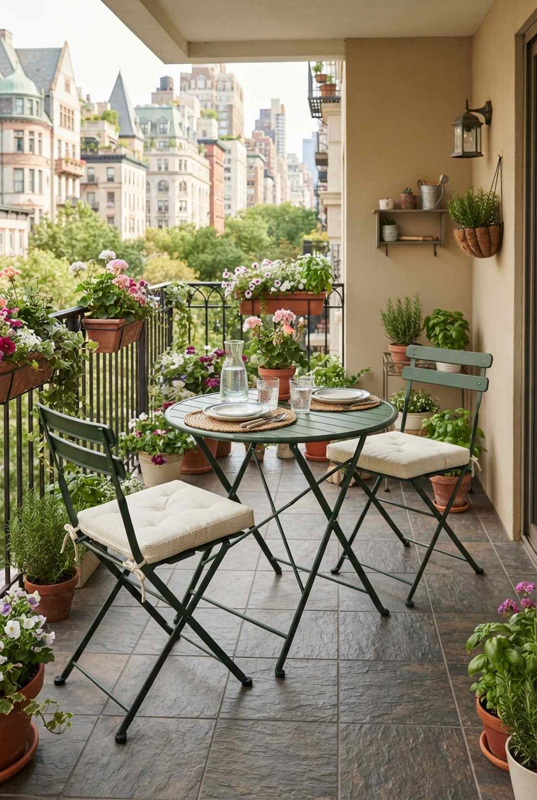 folding bistro set classic two seater