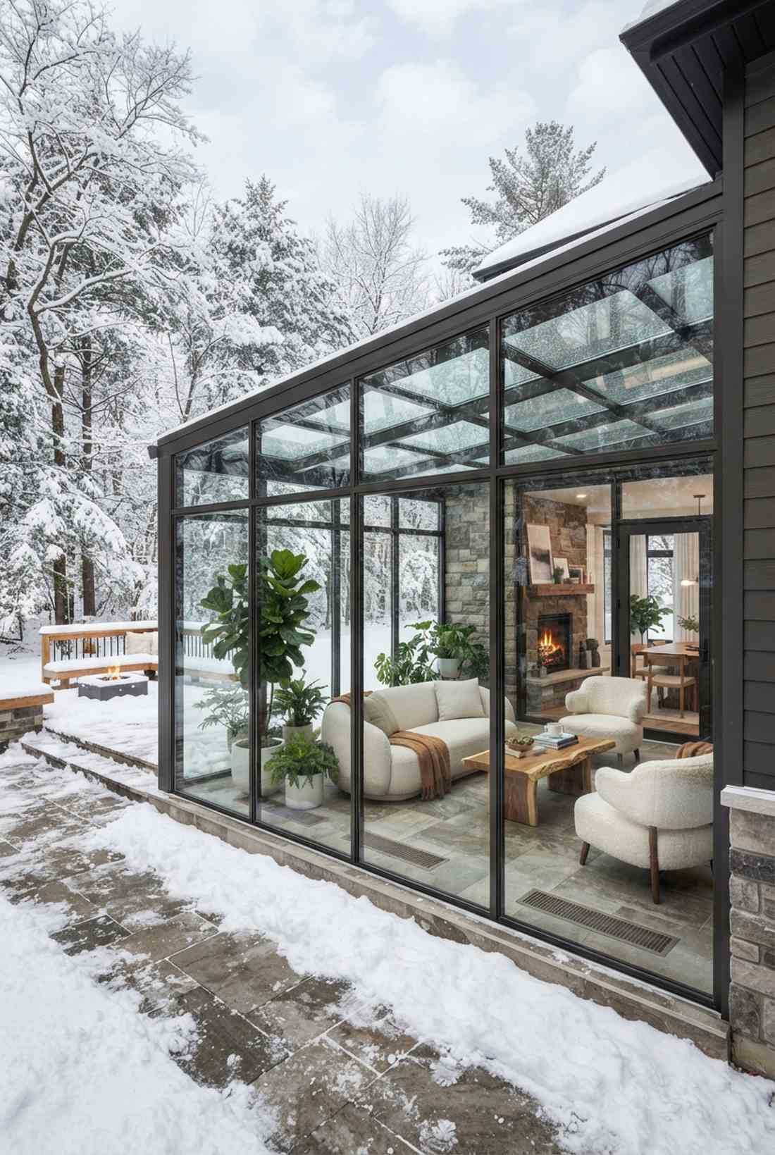 four season insulated glass sunroom