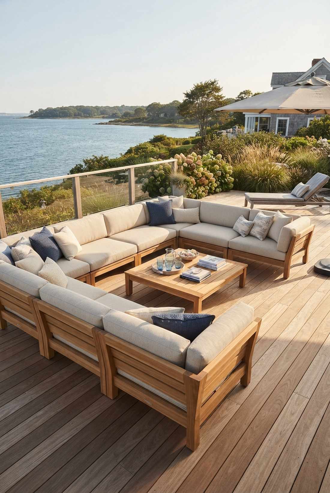 gloster heritage teak sectional