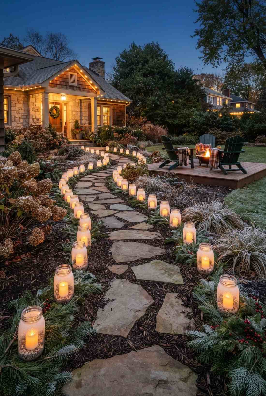 mason jar candle luminaries
