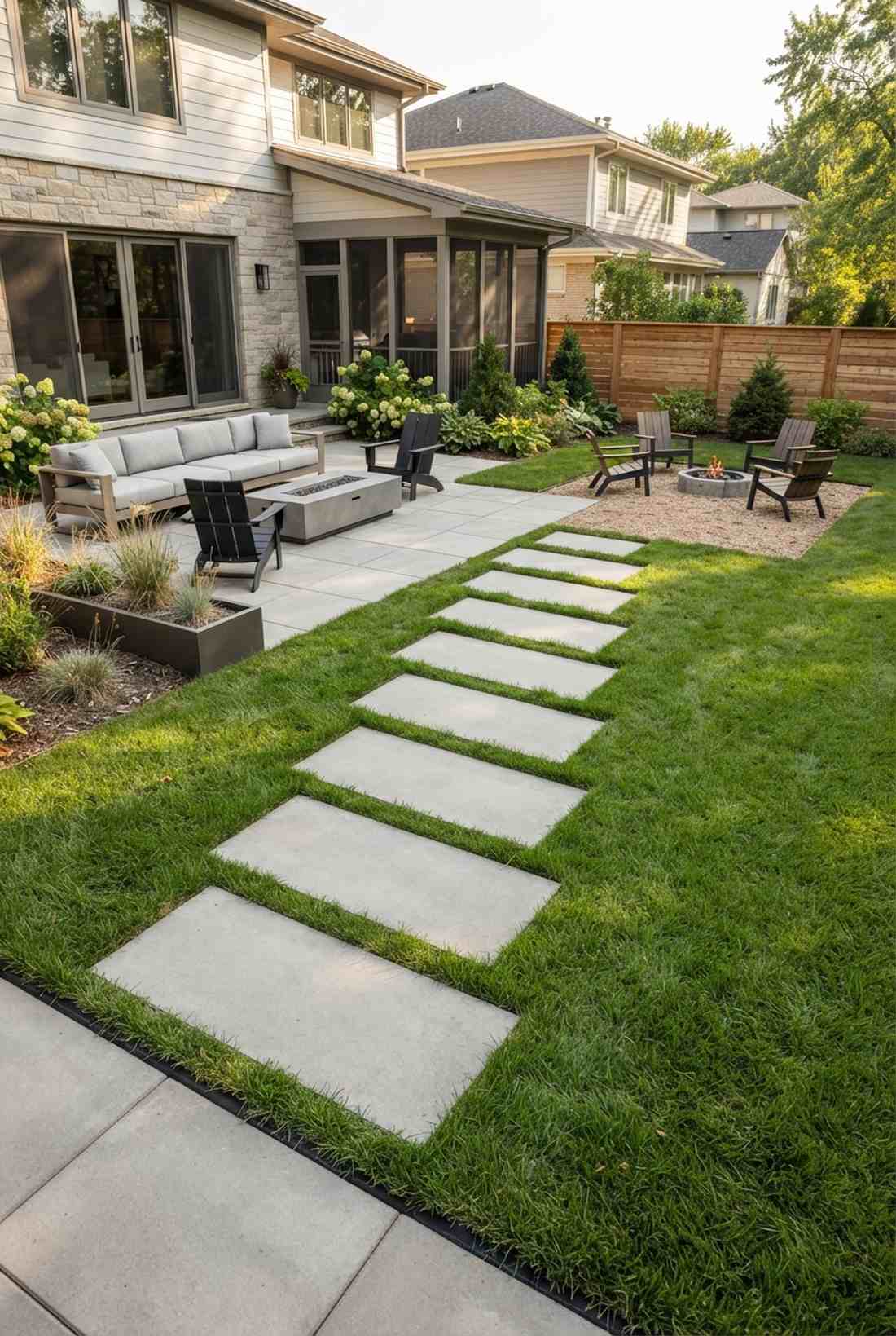 matching paver stepping path