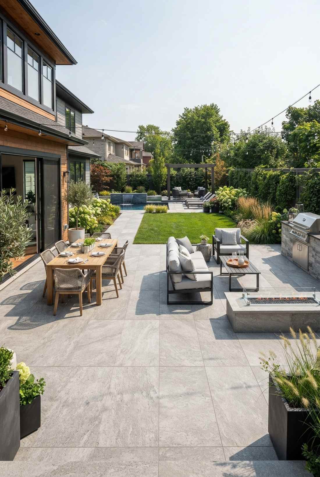 porcelain tile paving