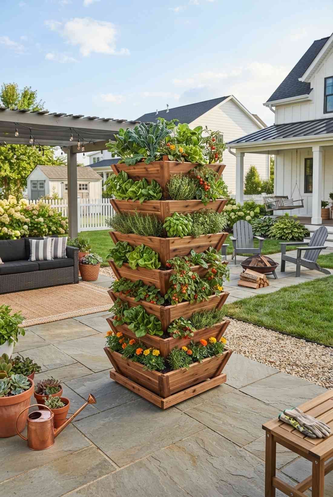 pvc pipe pocket tower