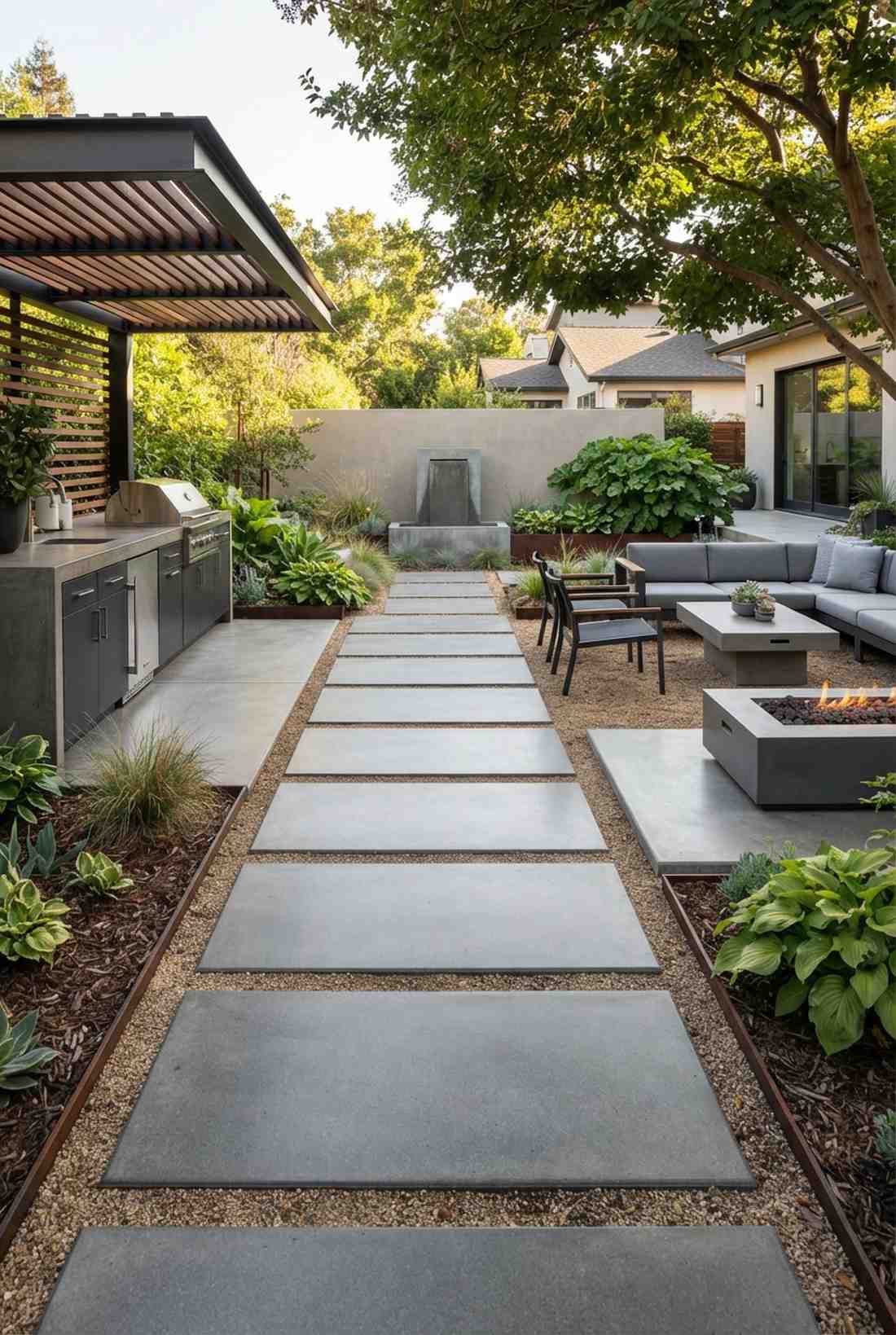 smooth concrete rectangles