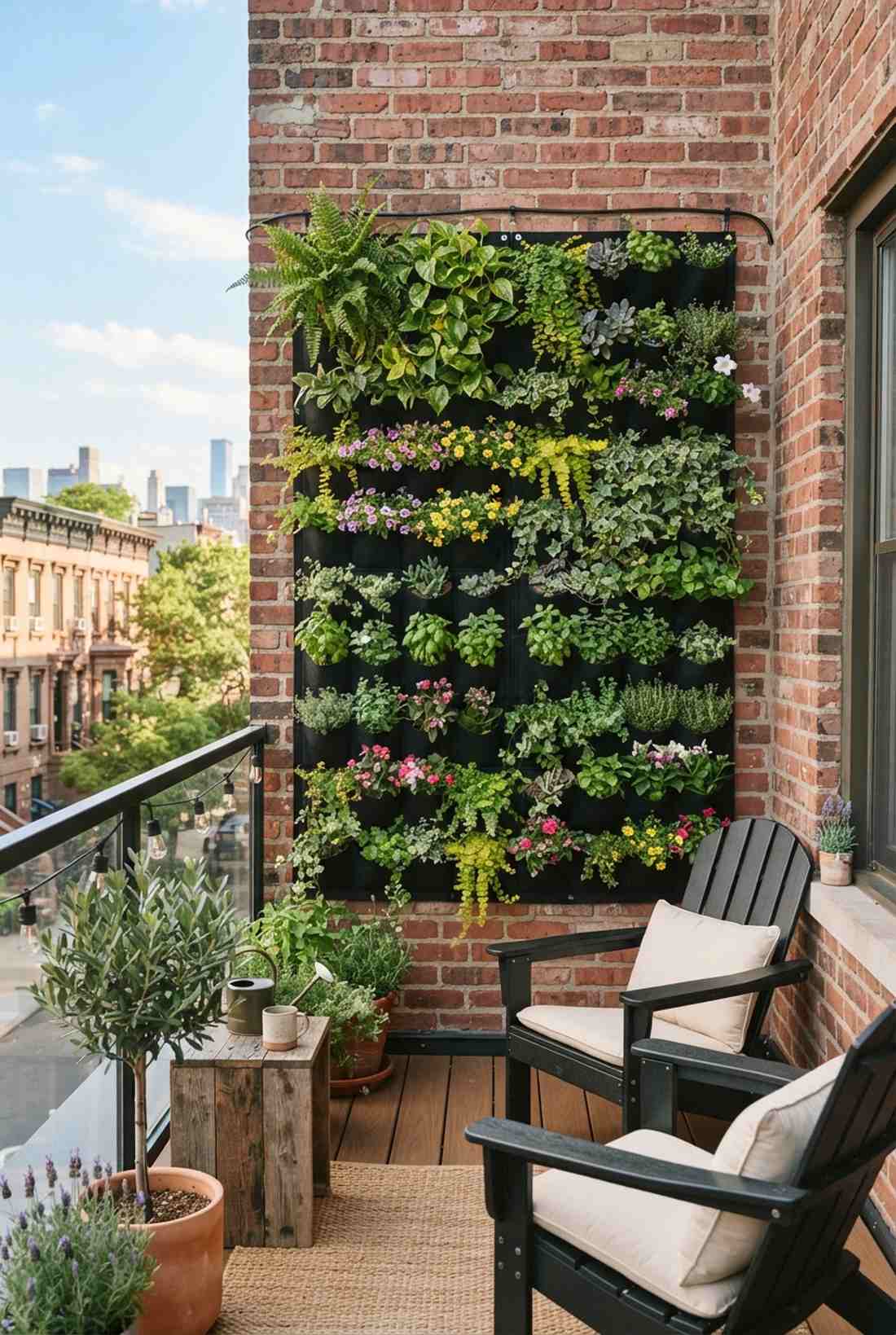 stacked pocket planter panels