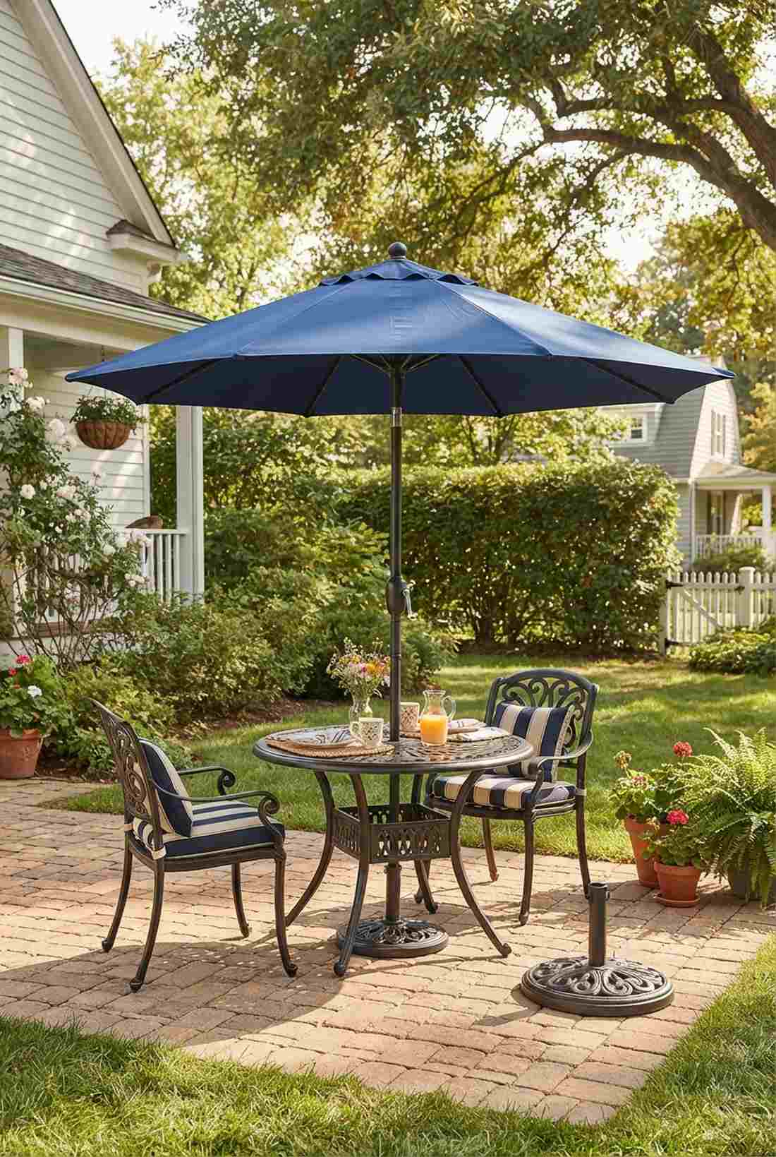 standard 9 foot crank lift market umbrella