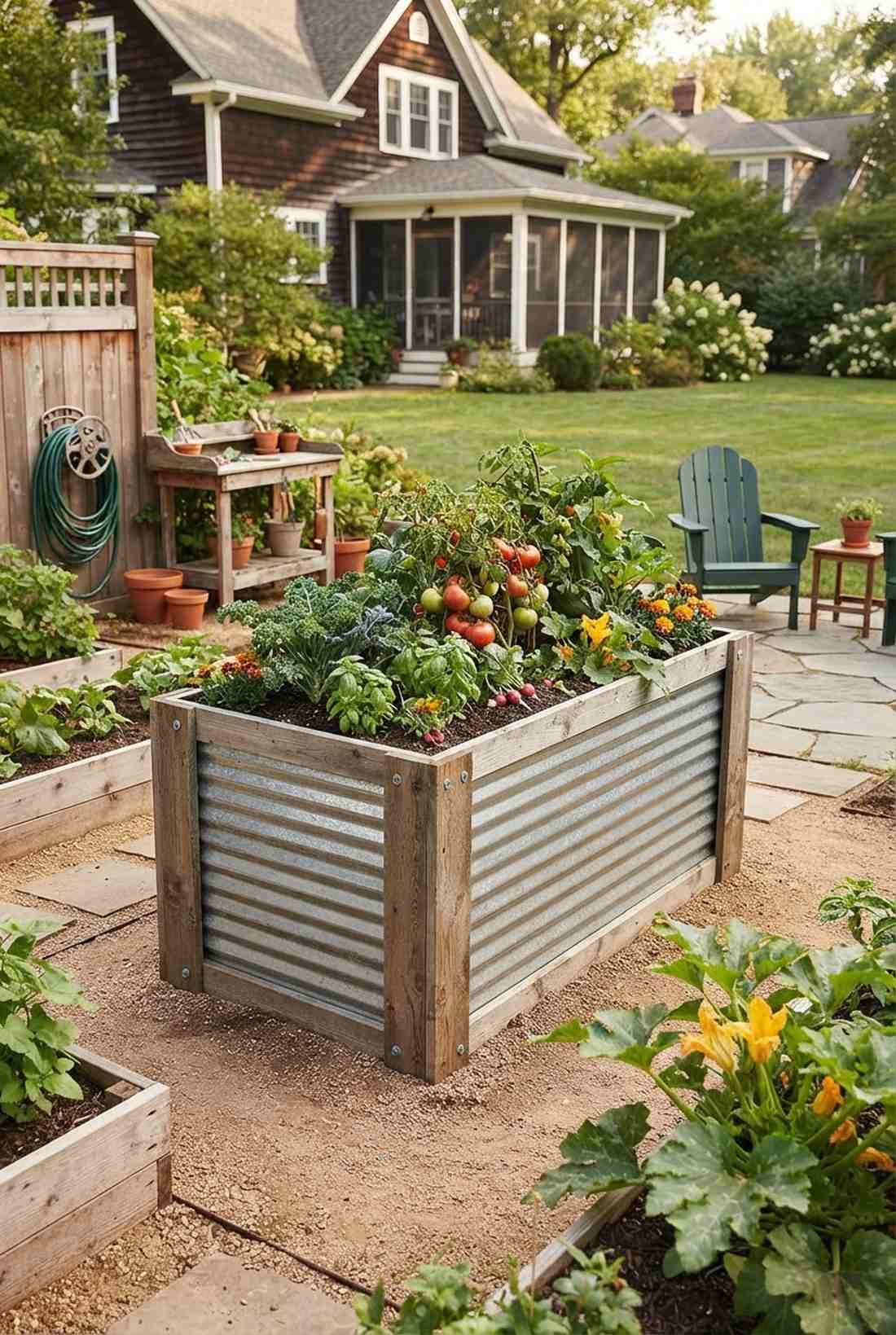 tall corrugated rectangle