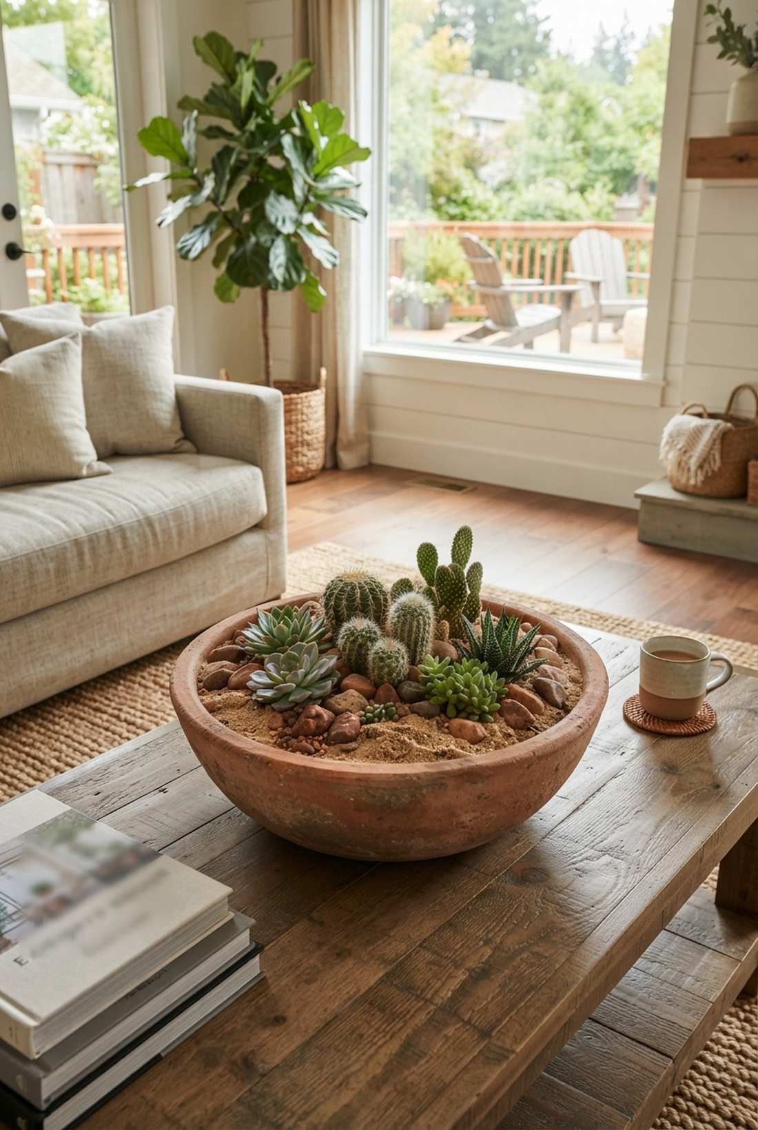 terracotta bowl miniature desert