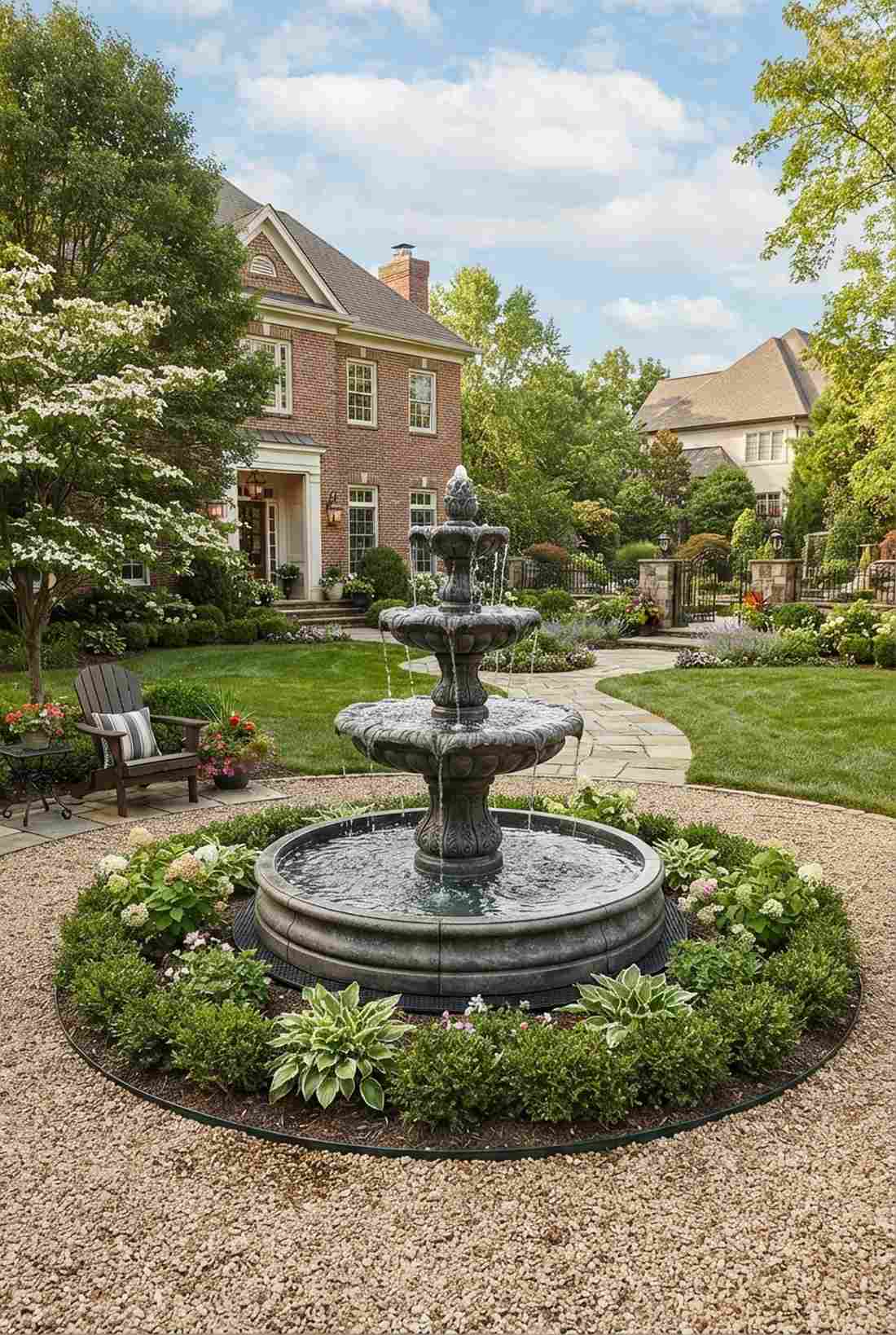 three tier cascading centerpiece