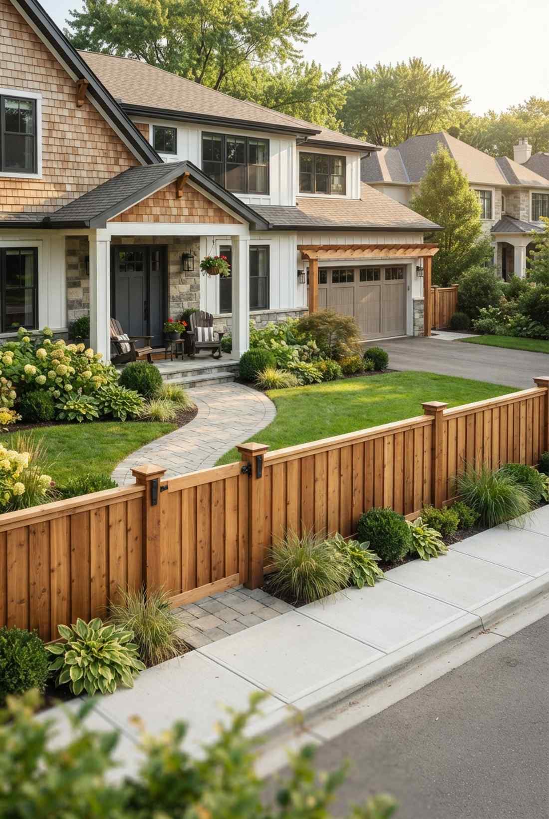 vertical board on board fence