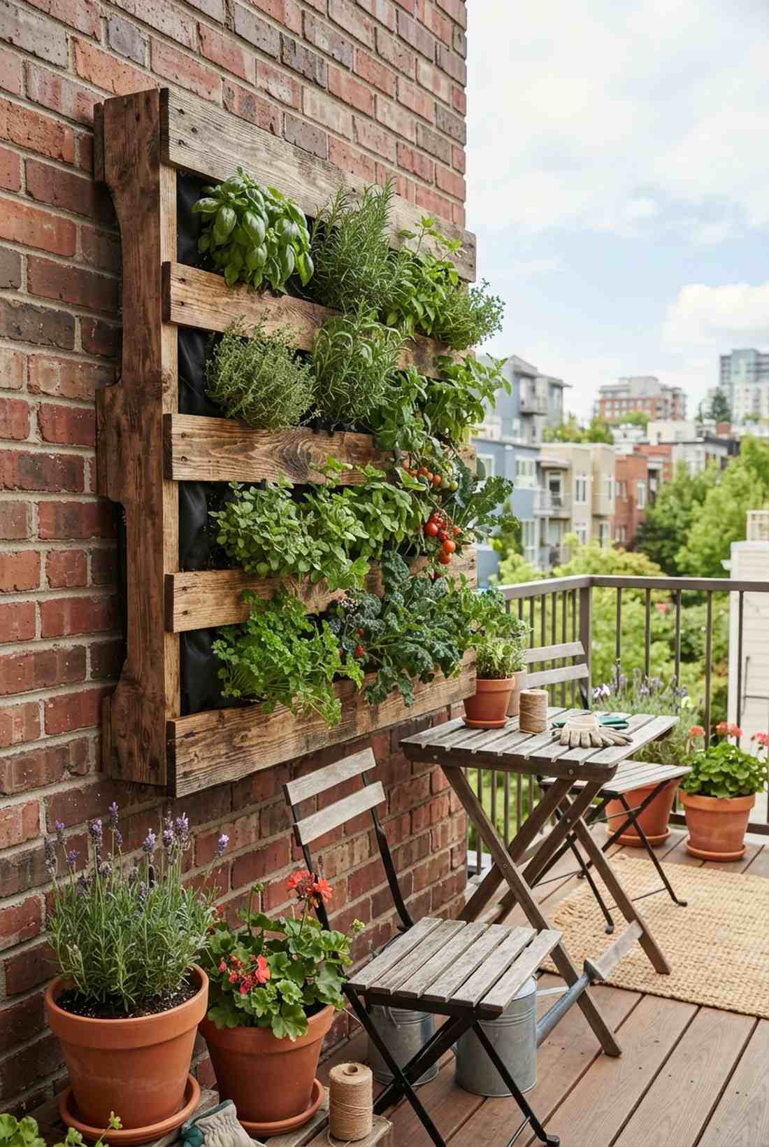 vertical pallet planter