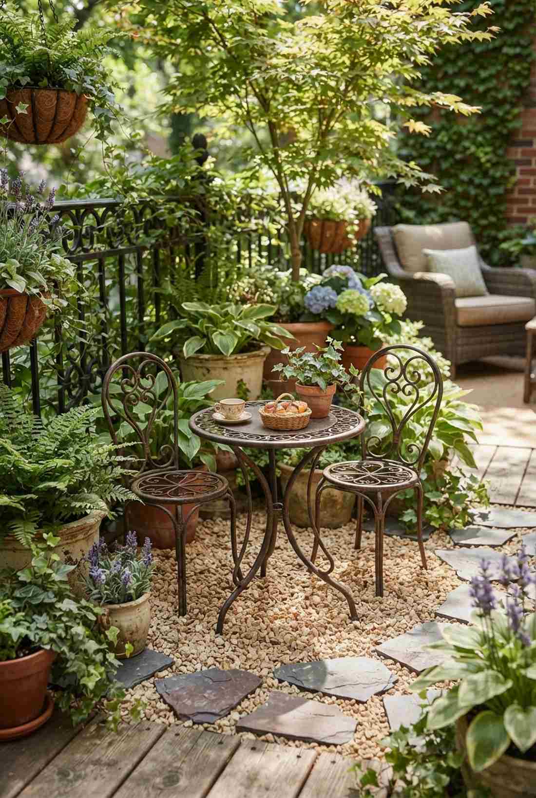 vintage metal bistro set