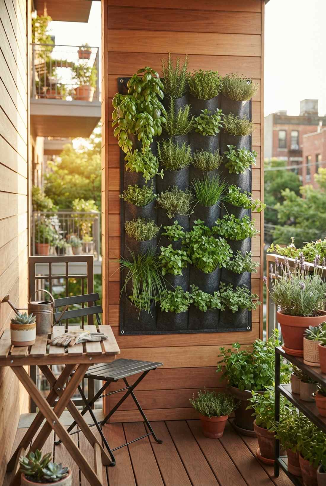 wall mounted pocket planters