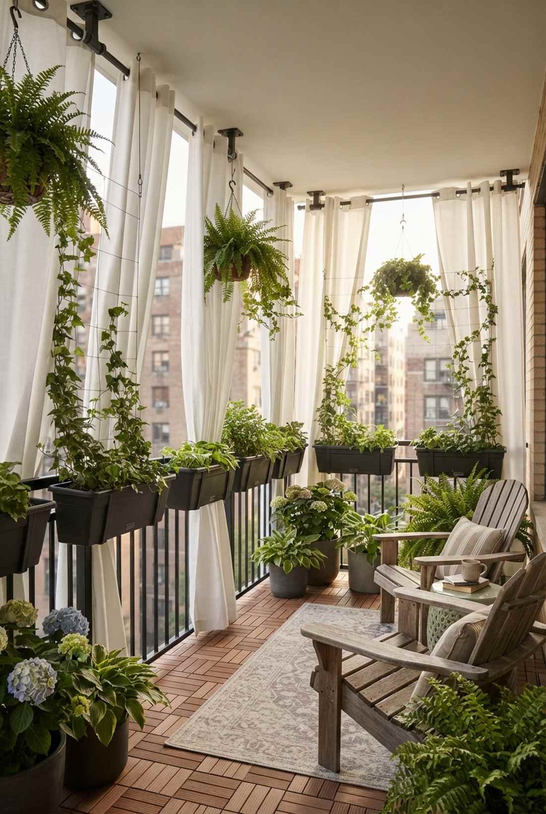 balcony railing ceiling combo