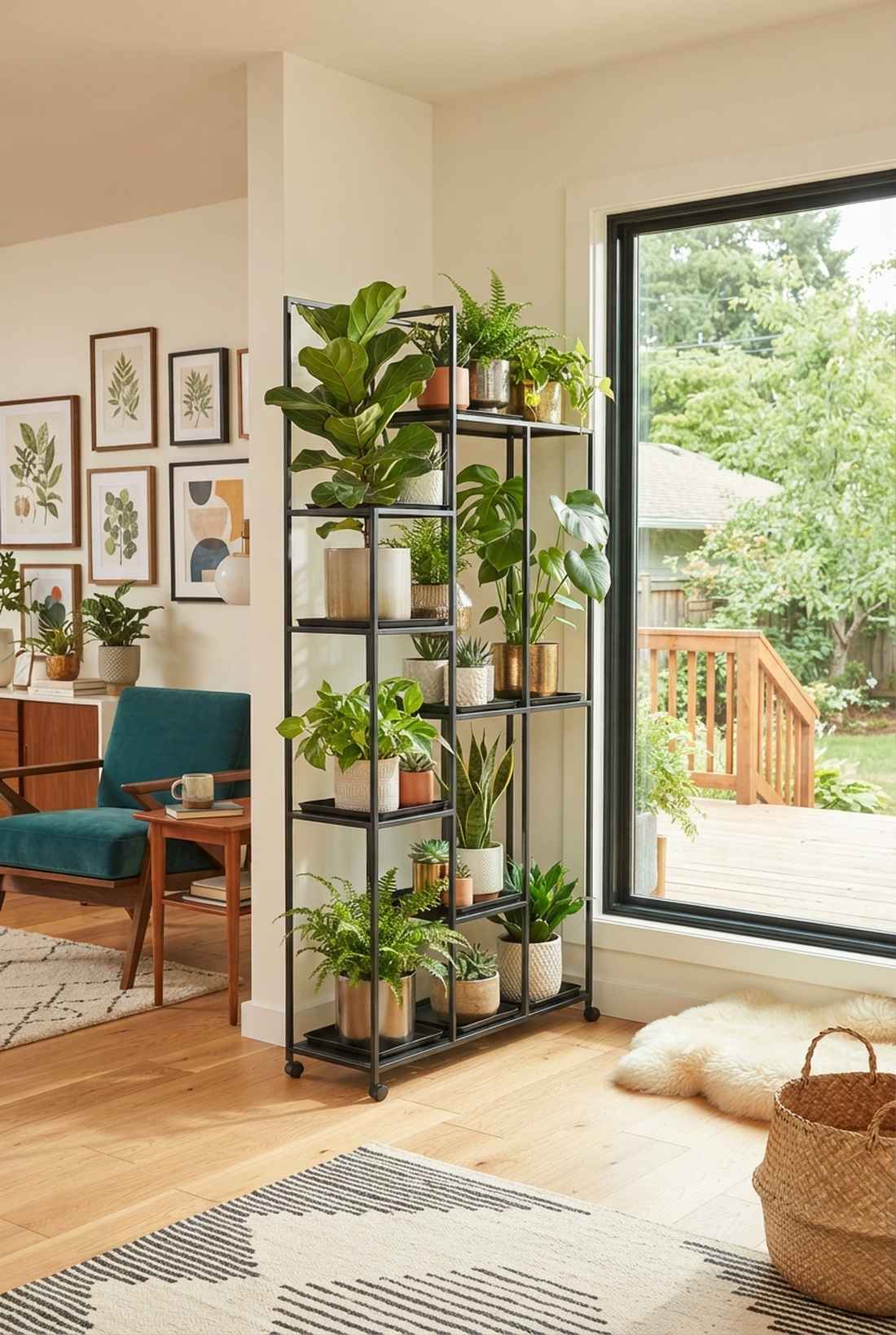 hanging clay pot column
